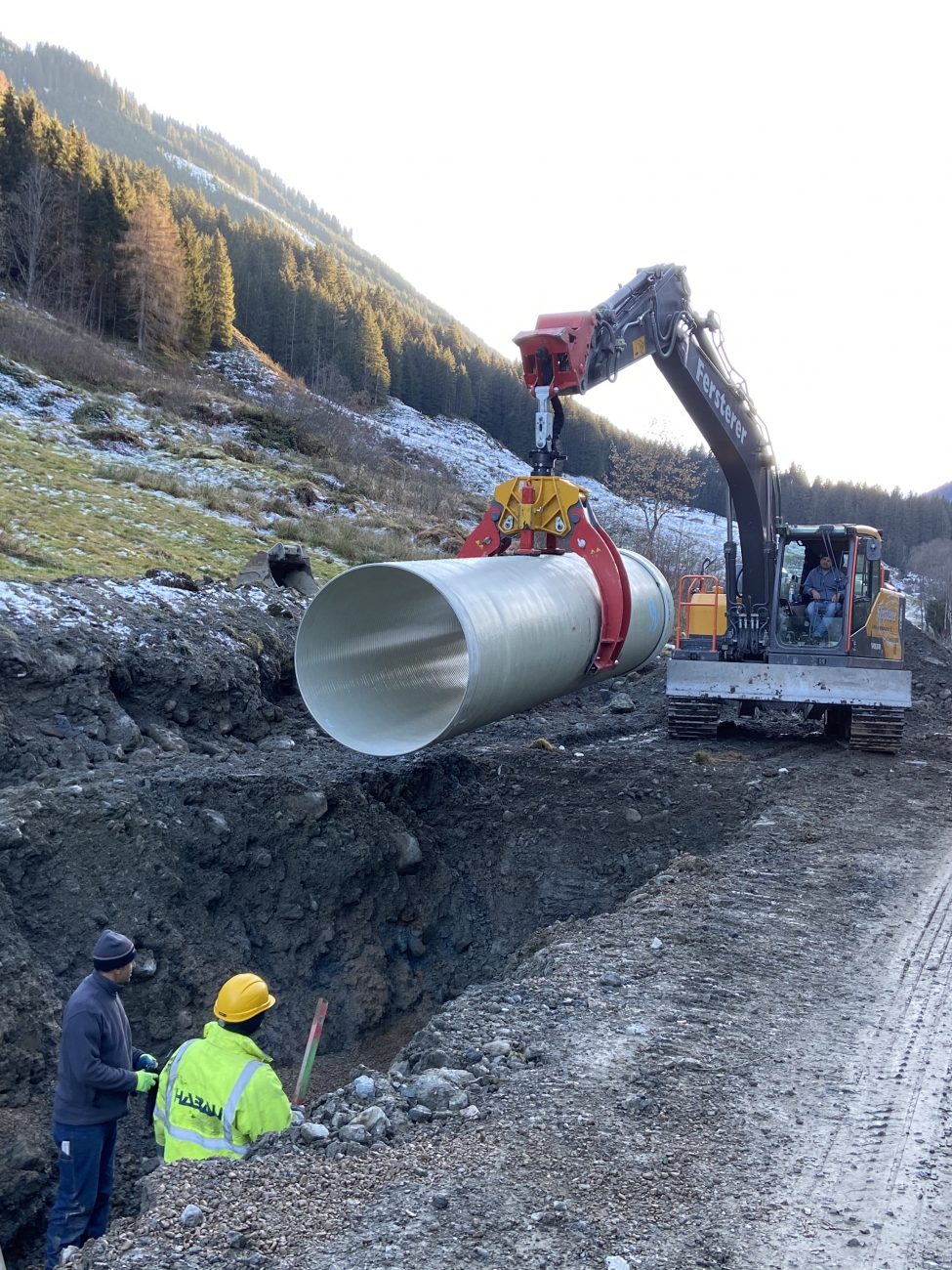 Verlegung Druckrohrleitung